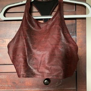 Onzie Peek-a-boo Racer Bra - Size L - New with Tags